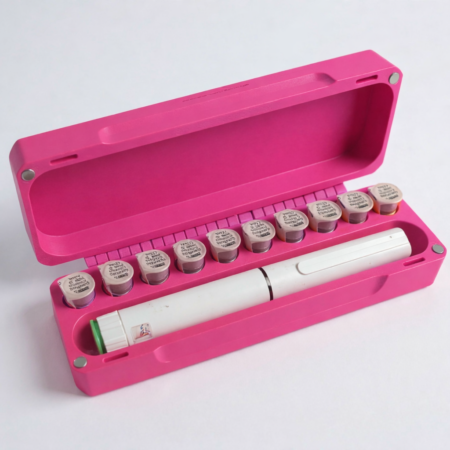 Injection pen & needle holder pink